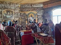 В Чиганакском храме прошла Божественная литургия в честь святых бессребреников Космы и Дамиана