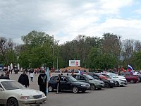 В Аркадаке прошёл автопробег в честь 80-летия Великой Победы