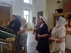 Алексеевские пенсионеры посетили храм Вознесения Господня в Аркадаке