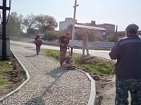 Жители Аркадака будут ходить по новой пешеходной дорожке