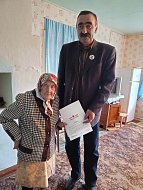 В Красном Знамени с Днём Победы поздравили вдов и тружениц тыла