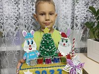 Аркадакская творческая семья Хаджиу снова заняла первое место в конкурсе зимних поделок