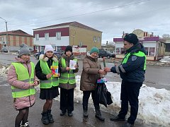 Сотрудники Аркадакской Госавтоинспекции и юидовцы поздравили  женщин в 8 Марта