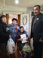 В Красном Знамени с Днём Победы поздравили вдов и тружениц тыла