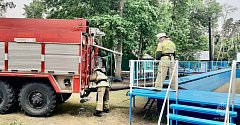 Пожарные провели учения в детском оздоровительном Центре «Голубая ель»