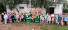 «Аркадакские бабушки» выступили перед жителями Ольшанки