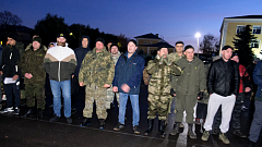 Сегодня утром состоялись проводы наших земляков в ряды мобилизованных россиян