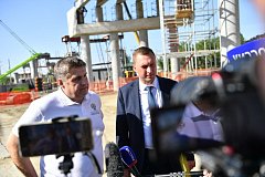 Глава Росавтодора и врио Губернатора Роман Бусаргин осмотрели объекты, строящиеся по нацпроекту «Безопасные и качественные дороги», провели совещание