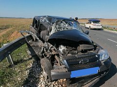 Под Малиновкой  иномарка врезалась в "Ниву Шевроле"