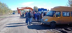 В Аркадаке прошла учебная тренировка аварийных и спасательных служб