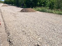 На автоподъезде к селу Кистендей начаты дорожные работы