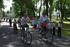 В Аркадаке состоялся велопробег «Россия, вперед!», посвященный Дню России
