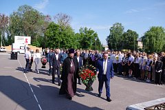 Митинг на городской площади посвящался Дню памяти и скорби