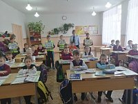 В городской школе № 3 прошли уроки дорожной безопасности для младших школьников
