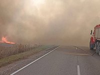 Пожарные отстояли от огня несколько сёл в Аркадакском районе