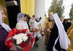 Сегодня Аркадакский район посетил  митрополит Санкт-Петербургский и Ладожский Варсонофий 