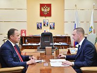 Полпред Президента РФ в ПФО Игорь Комаров и врио Губернатора Саратовской области Роман Бусаргин  обсудили вопросы развития экономики и реализации нацпроектов в регионе