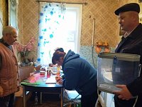 Ветеран Великой Отечественной войны Василий Иванович Зотов проголосовал одним из первых