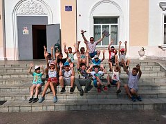 В Аркадакском горпарке для детей провели подвижные игры