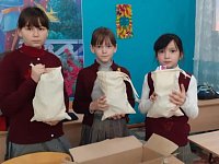Учащиеся и педагоги Новосельской школы приняли участие в акции "Подарок солдату"