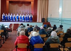 Артисты из Красного Знамени пели для алексеевцев