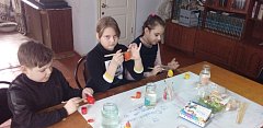 Воспитанники воскресной школы готовятся к Светлому празднику Пасхи