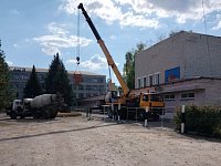 В Аркадаке продолжается ремонт здания техникума механизации и благоустройство его территории