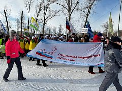 Команда Аркадакской районной больницы участвовала в областной зимней Спартакиаде медицинских работников