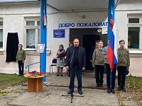 В Ольшанской школе открыта мемориальная доска в память о сержанте Александре Бугаеве