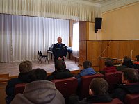 Военный комиссар встретился с одиннадцатиклассниками нашего района
