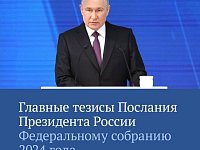 Владимир Владимирович Путин выступил с Посланием Президента России Федеральному Собранию