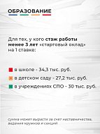 Новые меры поддержки работников бюджетных организаций