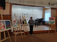 В школе искусств для аркадакцев прошла выставка работ юной художницы