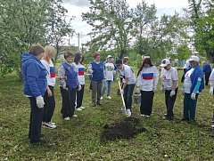 Аркадакские волонтеры приняли активное участие в акции "Сад. Связь поколений"