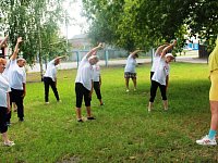 В Центре соцобслуживания населения для получателей социальных услуг проходят физкультминутки