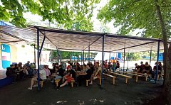 Подходит к концу первая смена в детском загородном лагере "Голубая ель"