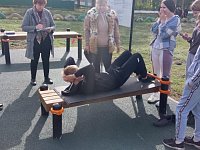 Спортивная площадка в Росташах пользуется большой популярностью у местных жителей