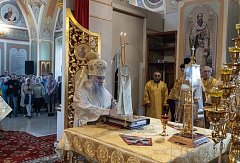 Сегодня Аркадакский район посетил  митрополит Санкт-Петербургский и Ладожский Варсонофий 