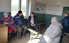 Жителям села Ольгино напомнили правила пожарной безопасности