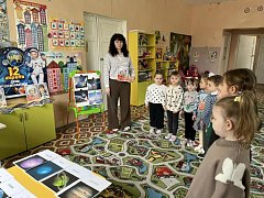 Дошкольники детского сада «Солнышко» отправились в космическую викторину 