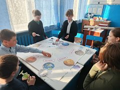 Ольшанские юные жители отметили 65 лет с момента первого полёта человека в космос 