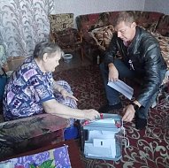 Аркадакцы голосуют на дому