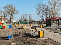 В Аркадаке продолжается благоустройство сквера на улице Льва Толстого