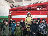 Маленькие жители Аркадака прикоснулись к профессии пожарных