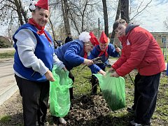 Межпоколенческий субботник устроили  в Аркадаке «пионеры» и «Первые»