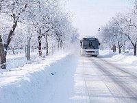 Городской автобус возвращается